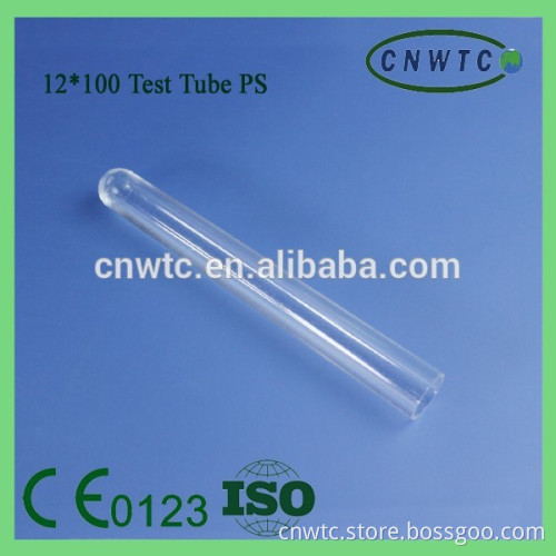 12x100mm plastic test tube